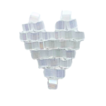 white heart
