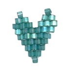 aqua green heart