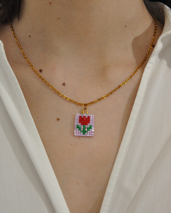 catenina con ciondolo Tulip