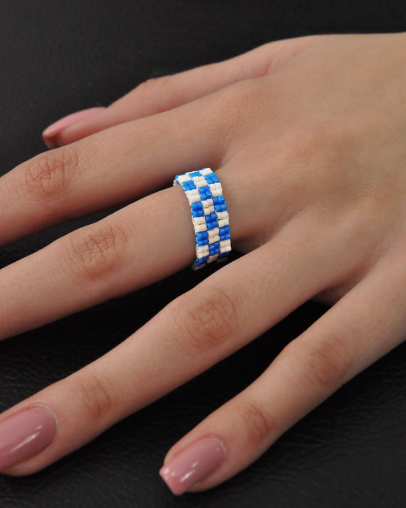 anello a fascia Vichy