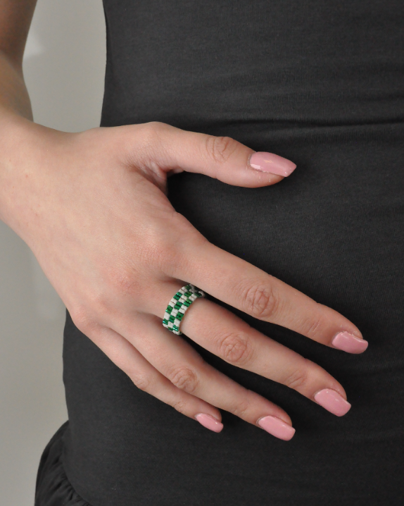 anello a fascia Vichy