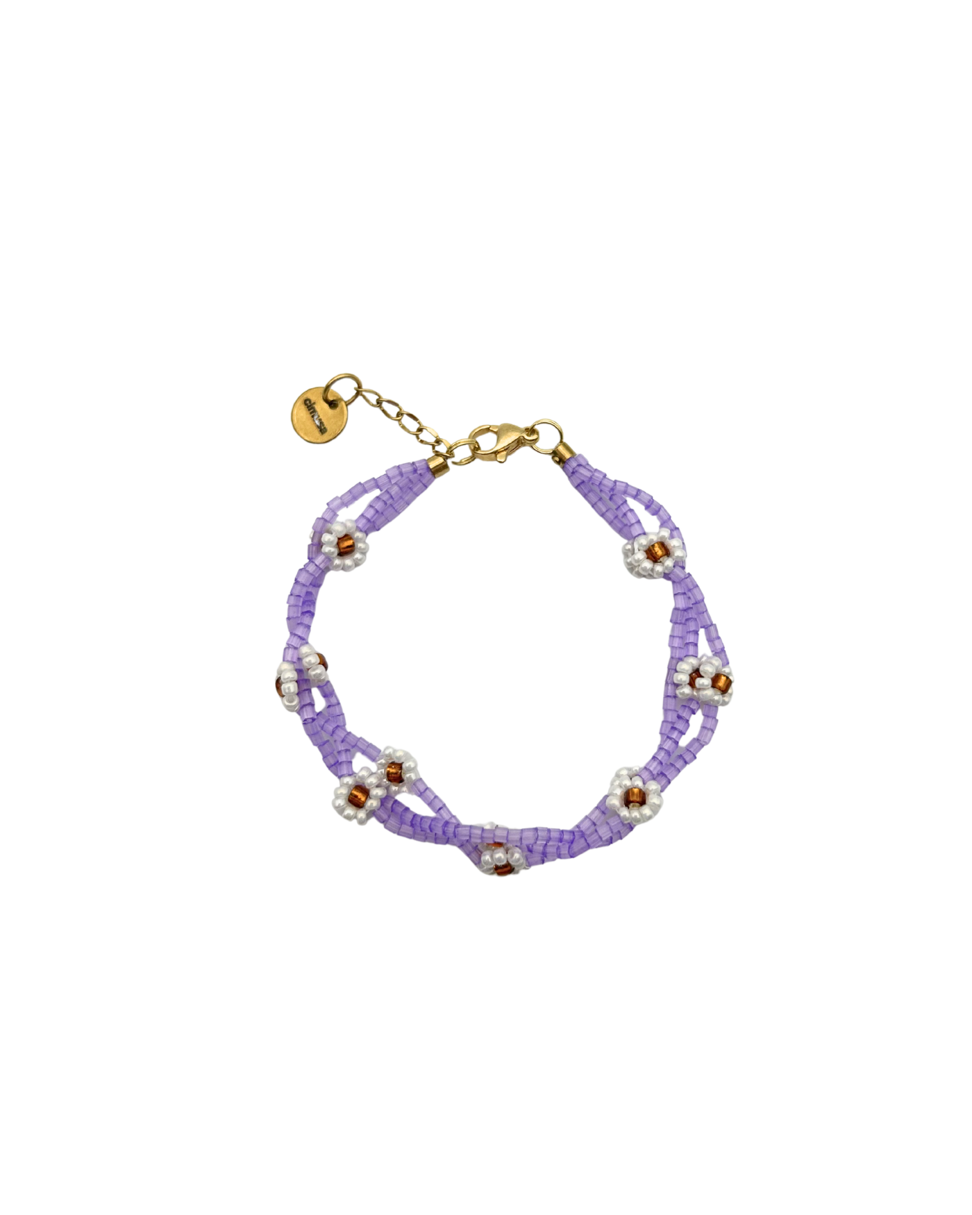 bracciale treccia lilla